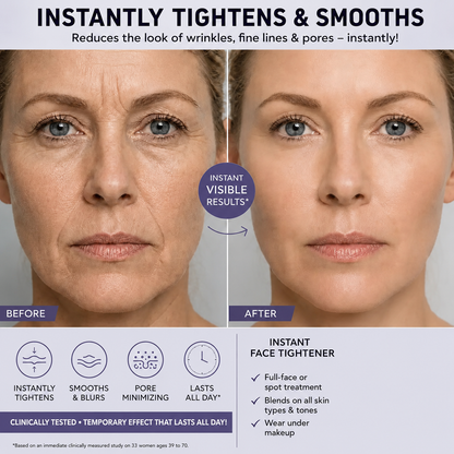 Instantly Tightens • Smooths • Blurs Fine Lines-Instant Face Tightener