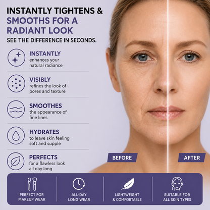 Instantly Tightens • Smooths • Blurs Fine Lines-Instant Face Tightener
