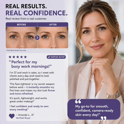 Instantly Tightens • Smooths • Blurs Fine Lines-Instant Face Tightener
